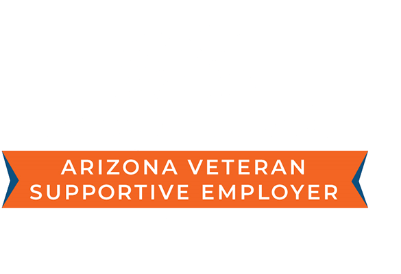 Logo for Be Connected which is an Arizona Veteran supportive employer badge