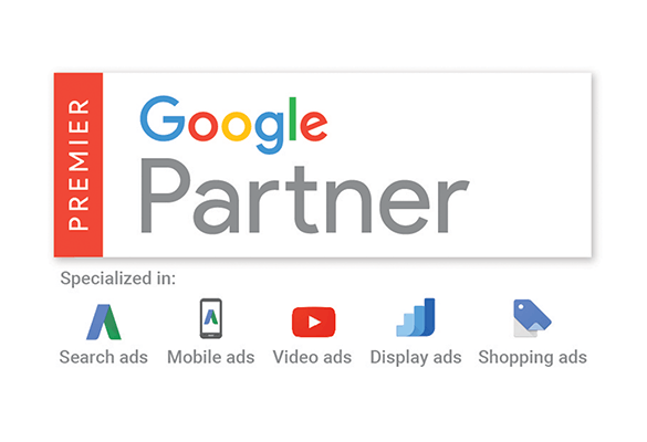 Logo for the Premier Google Partner Program